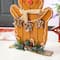 Glitzhome; Glitzhome® 24" Wood Gingerbread Man Porch Décor; Category:Outdoor Christmas Decorations; Image:5